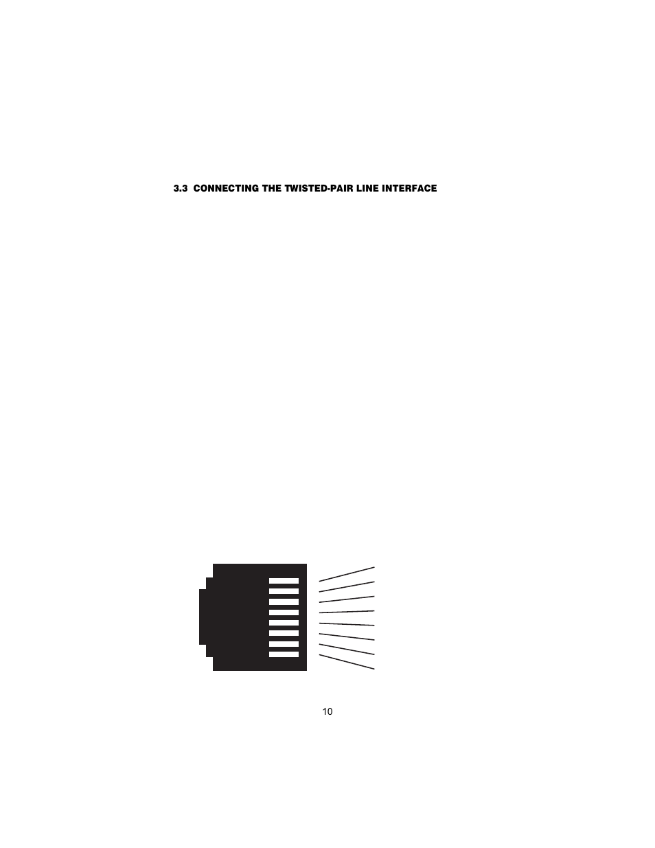 3 connecting the twisted-pair line interface, Connecting the twisted-pair line interface, Er to section 3.3 | Patton electronic 2158 User Manual | Page 10 / 28