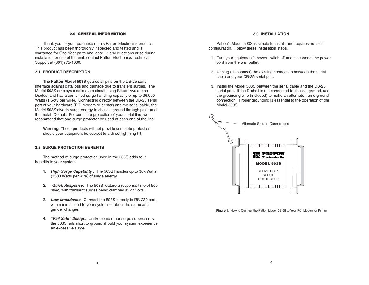 Patton electronic 503S User Manual | Page 4 / 8