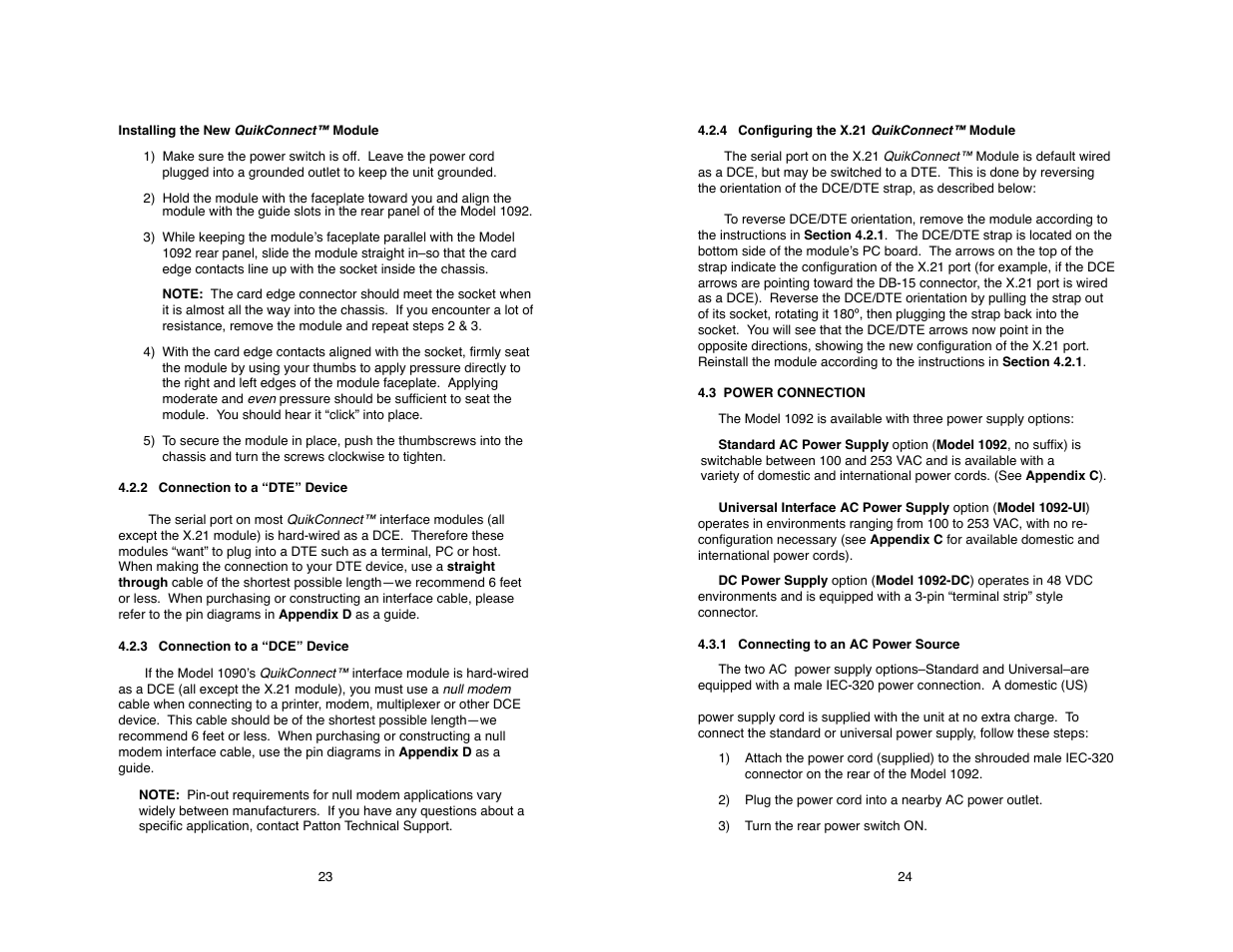 Patton electronic 1092 User Manual | Page 25 / 40