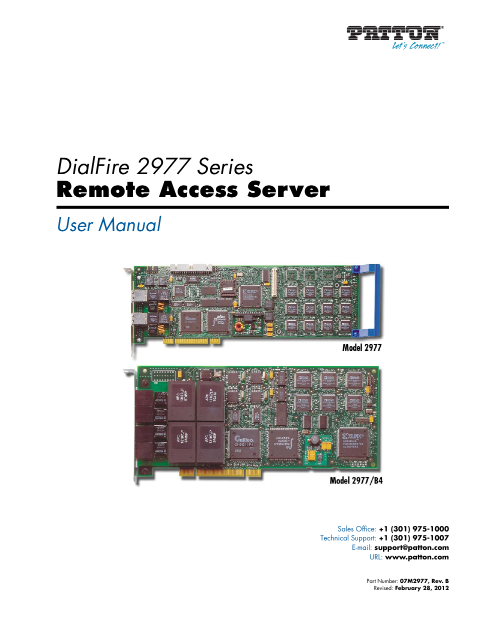 Patton electronic DIALFIRE 2977 User Manual | 59 pages