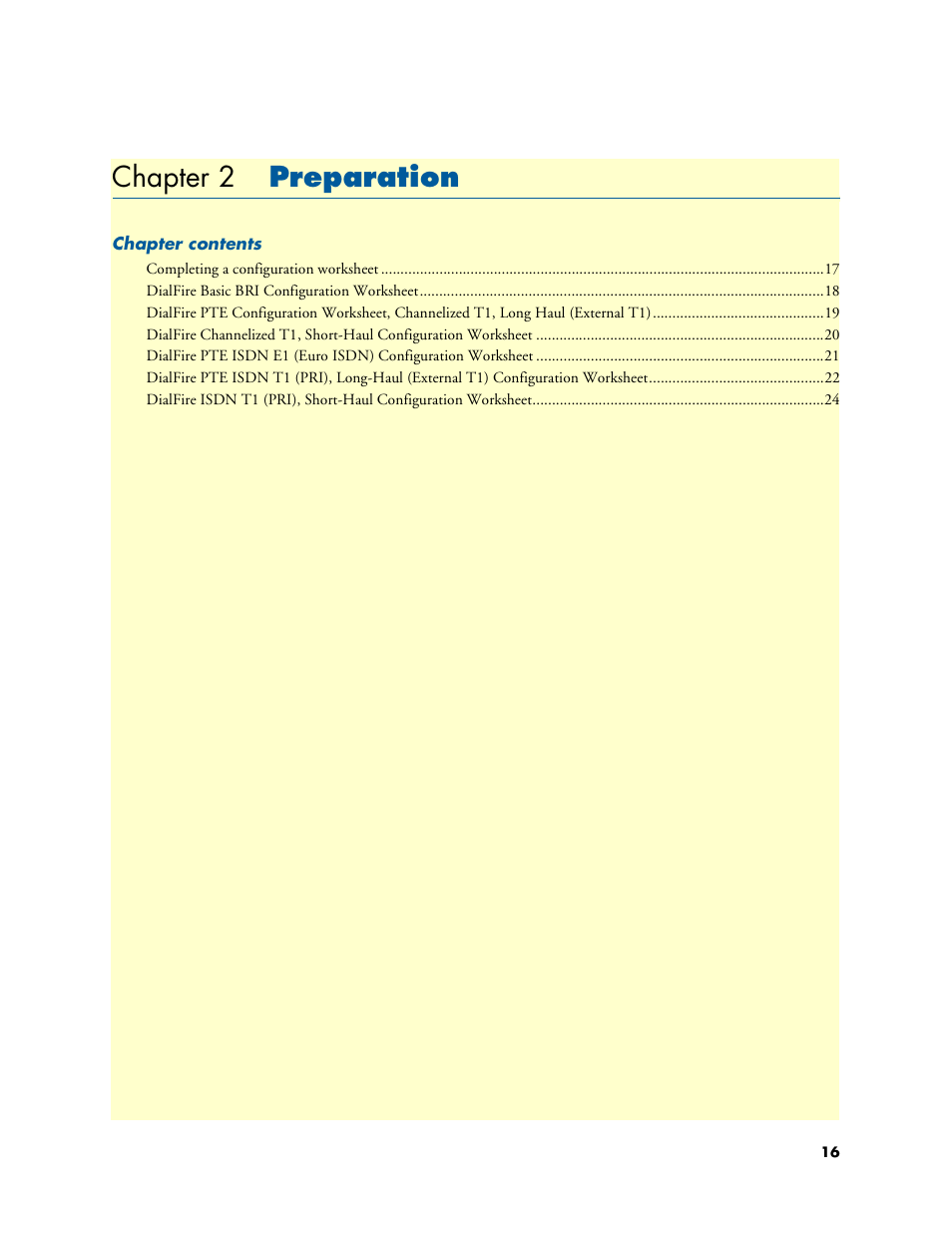 Chapter 2 preparation, 2 preparation, Chapter 2 c | Patton electronic DIALFIRE 2977 User Manual | Page 16 / 59