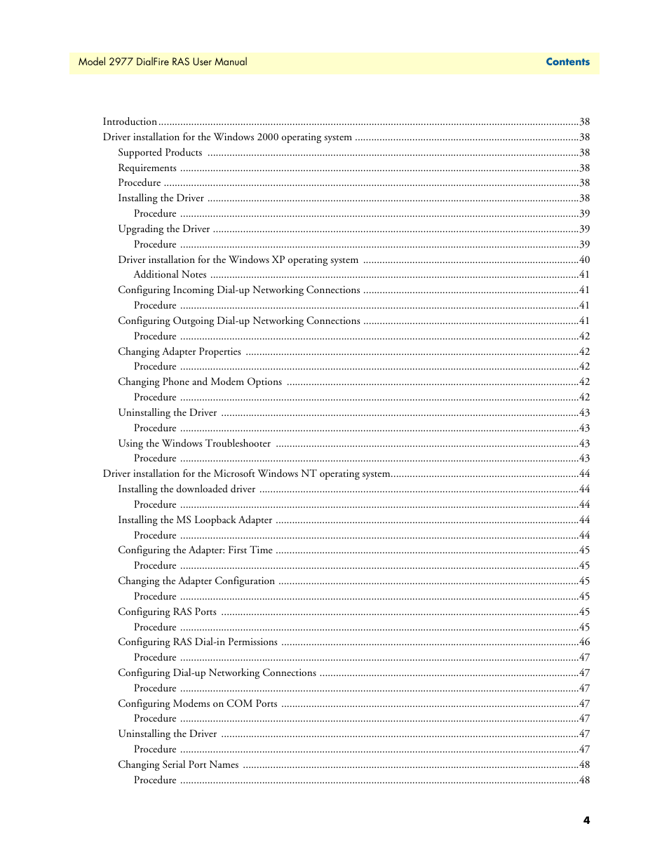 Patton electronic DIALFIRE 2977 User Manual | Page 4 / 59