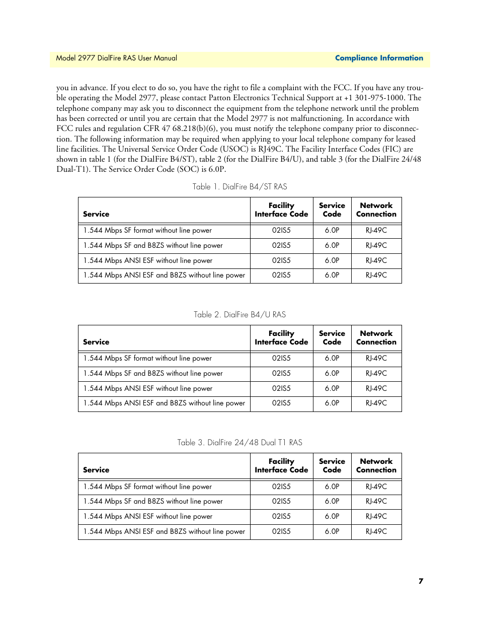 Patton electronic DIALFIRE 2977 User Manual | Page 7 / 59