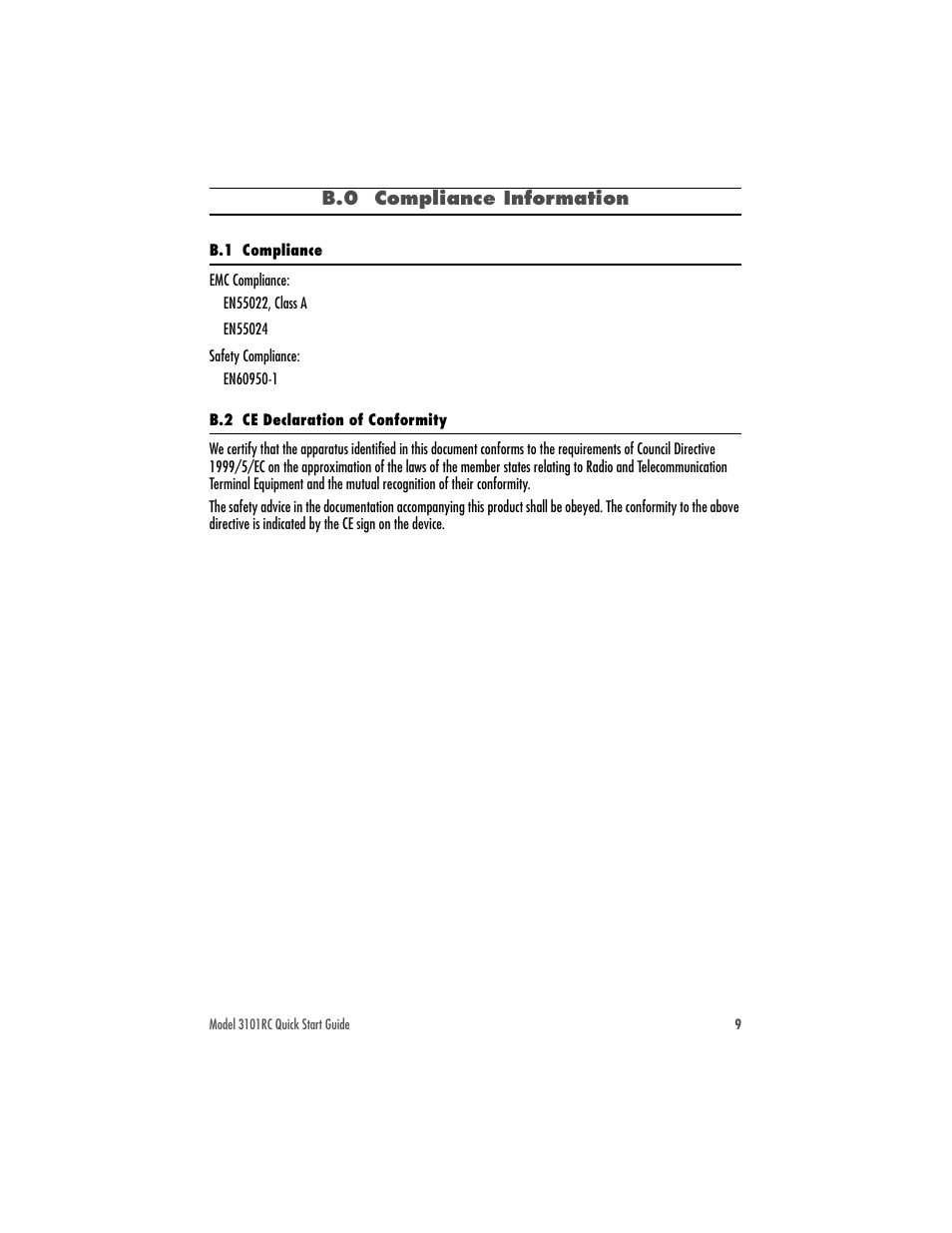 Patton electronic Model 3101RC User Manual | Page 9 / 12