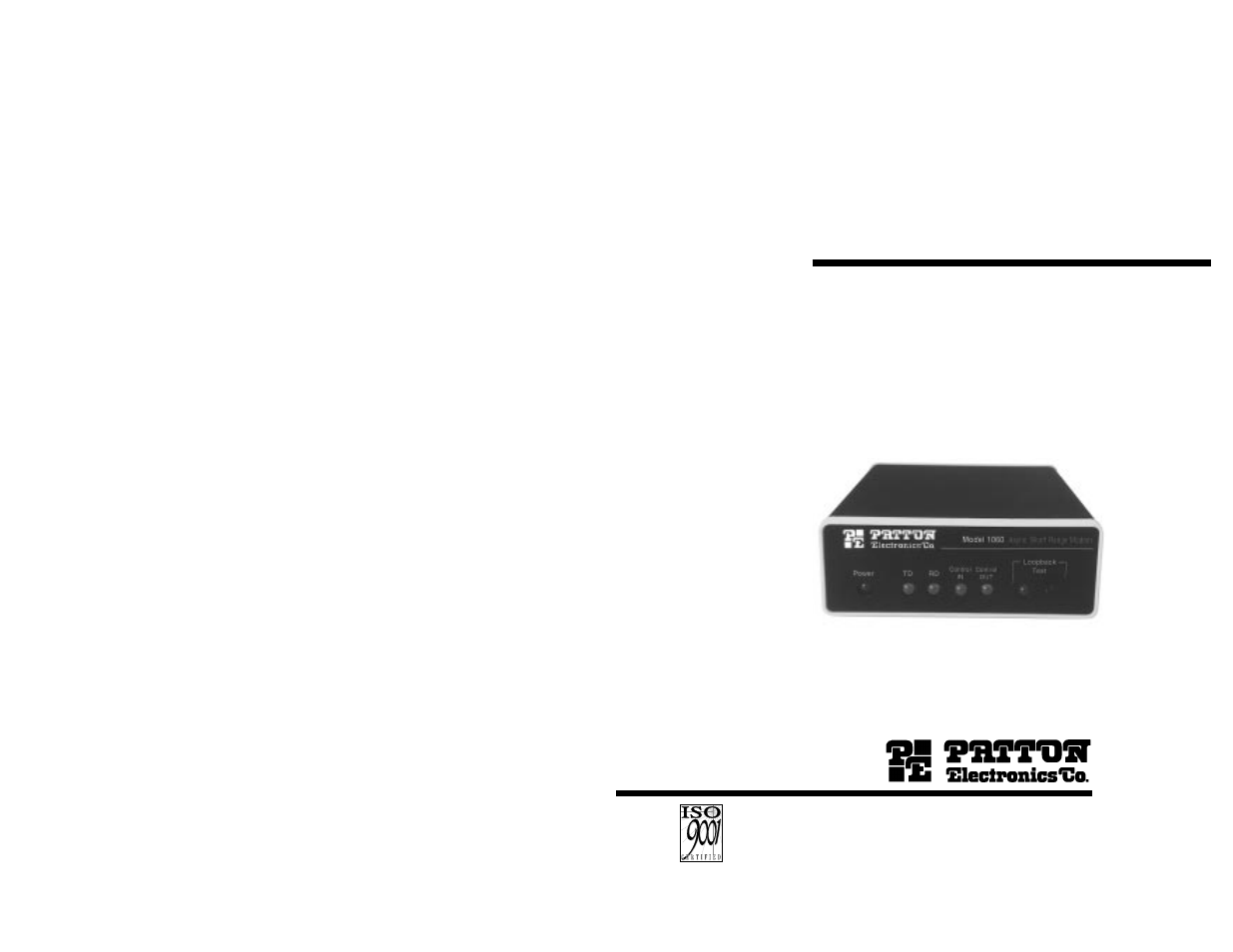 Patton electronic 1060 AC Powered User Manual | 10 pages