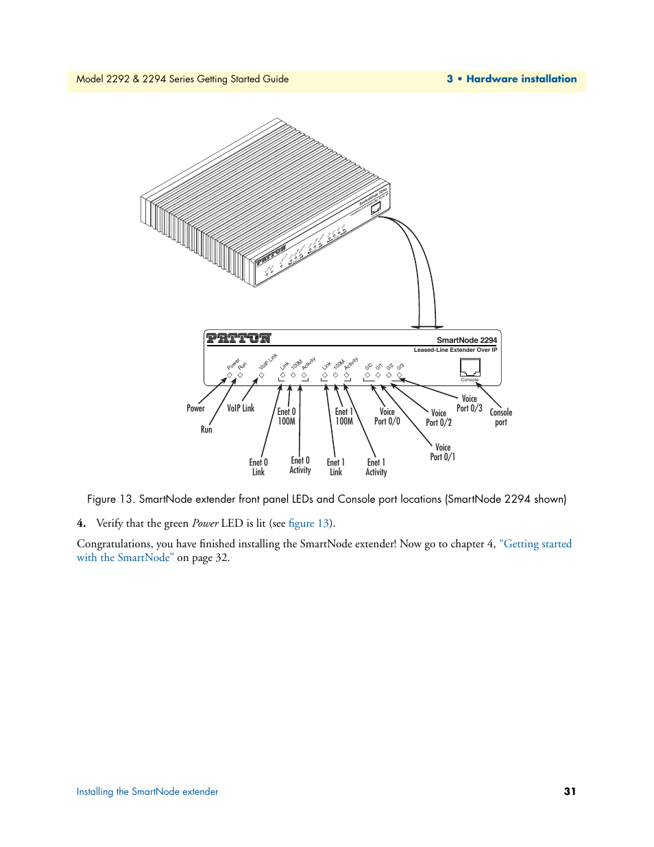 Smartnode 2294 | Patton electronic SmartNode 2294 User Manual | Page 31 / 53