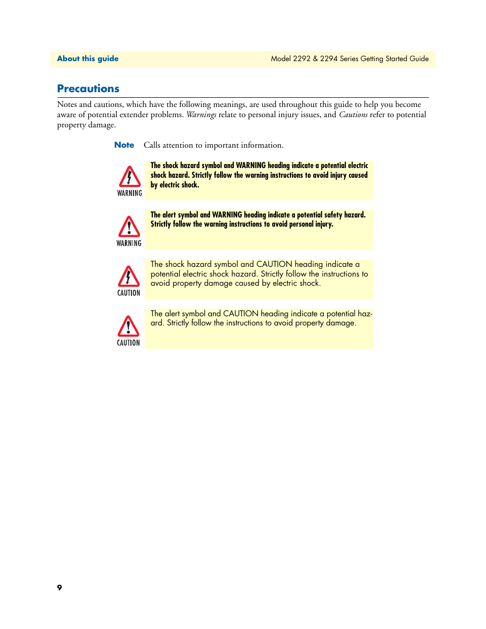 Precautions | Patton electronic SmartNode 2294 User Manual | Page 9 / 53