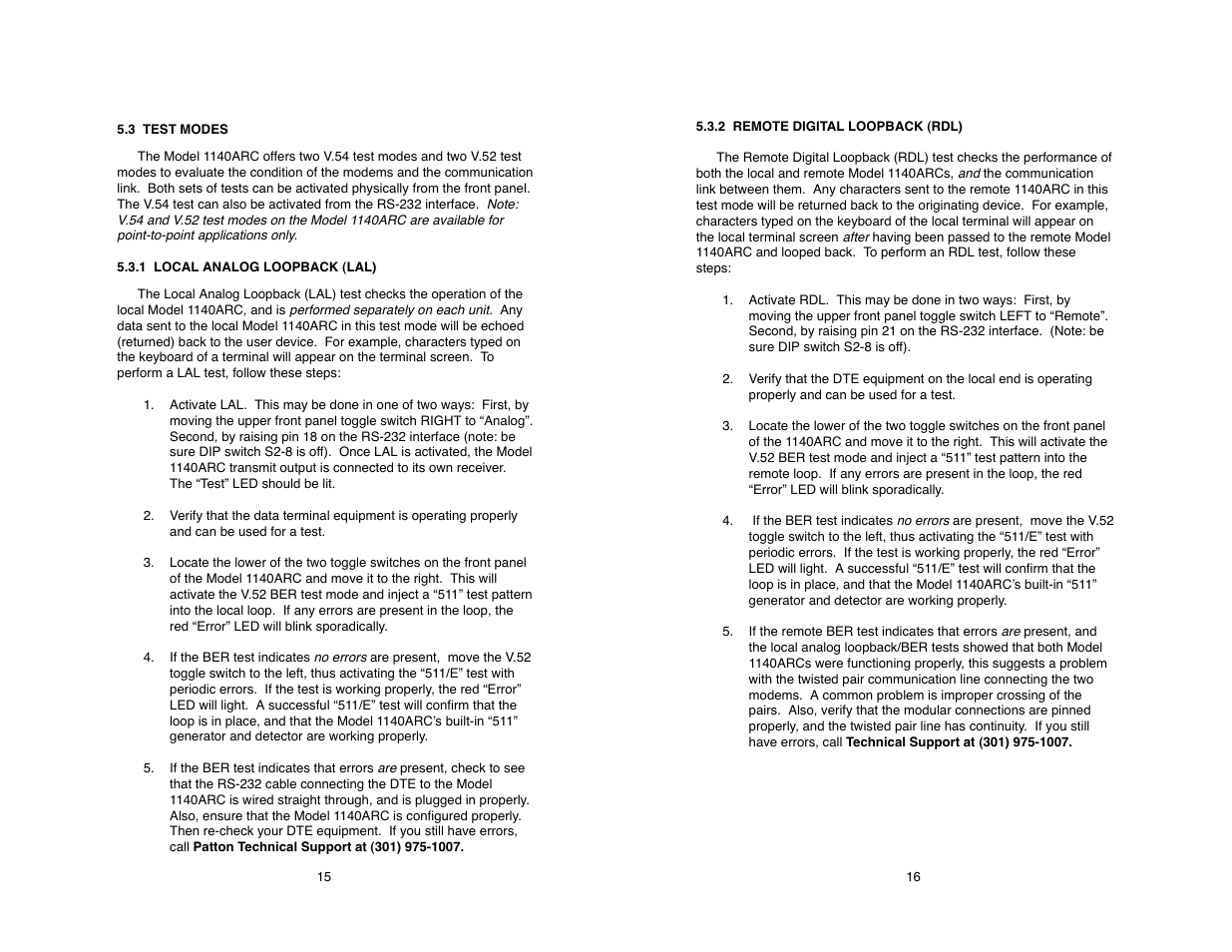 Patton electronic 1140ARC User Manual | Page 16 / 24