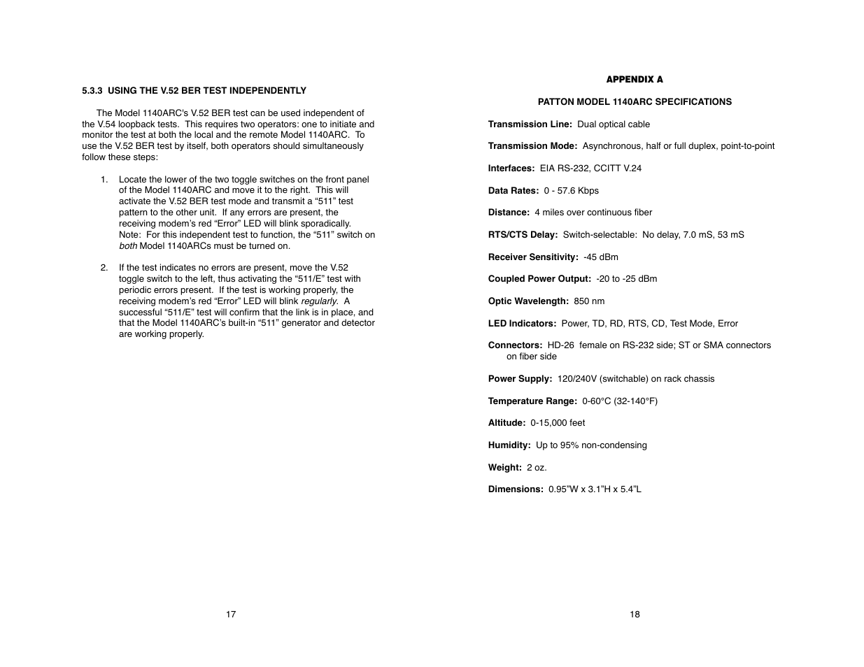 Patton electronic 1140ARC User Manual | Page 18 / 24