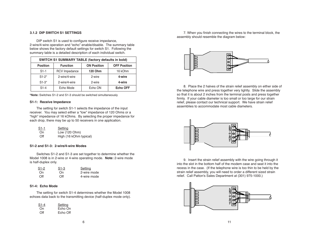 Patton electronic 1008 User Manual | Page 12 / 20