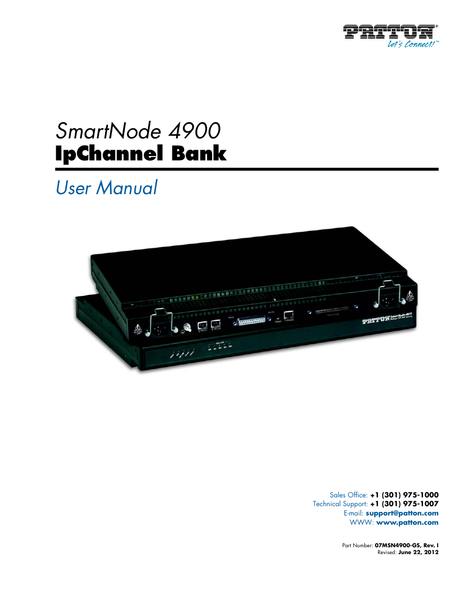 Patton electronic SMARTNODE 4900 User Manual | 76 pages