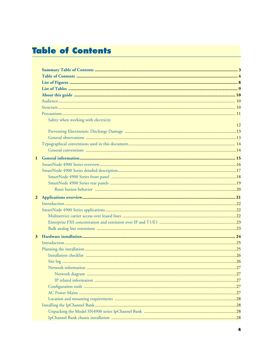 Patton electronic SMARTNODE 4900 User Manual | Page 4 / 76