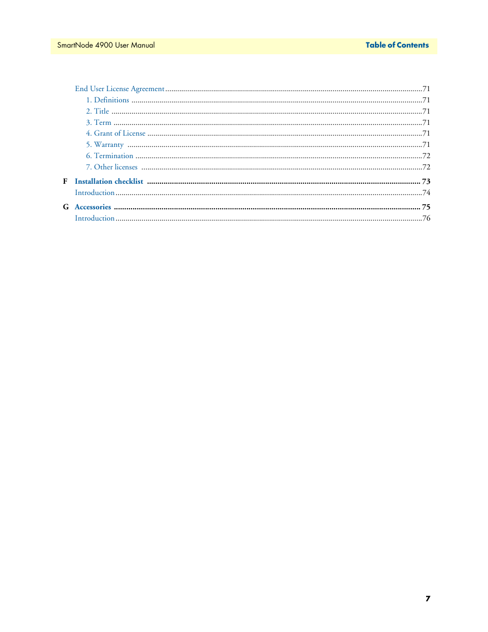 Patton electronic SMARTNODE 4900 User Manual | Page 7 / 76