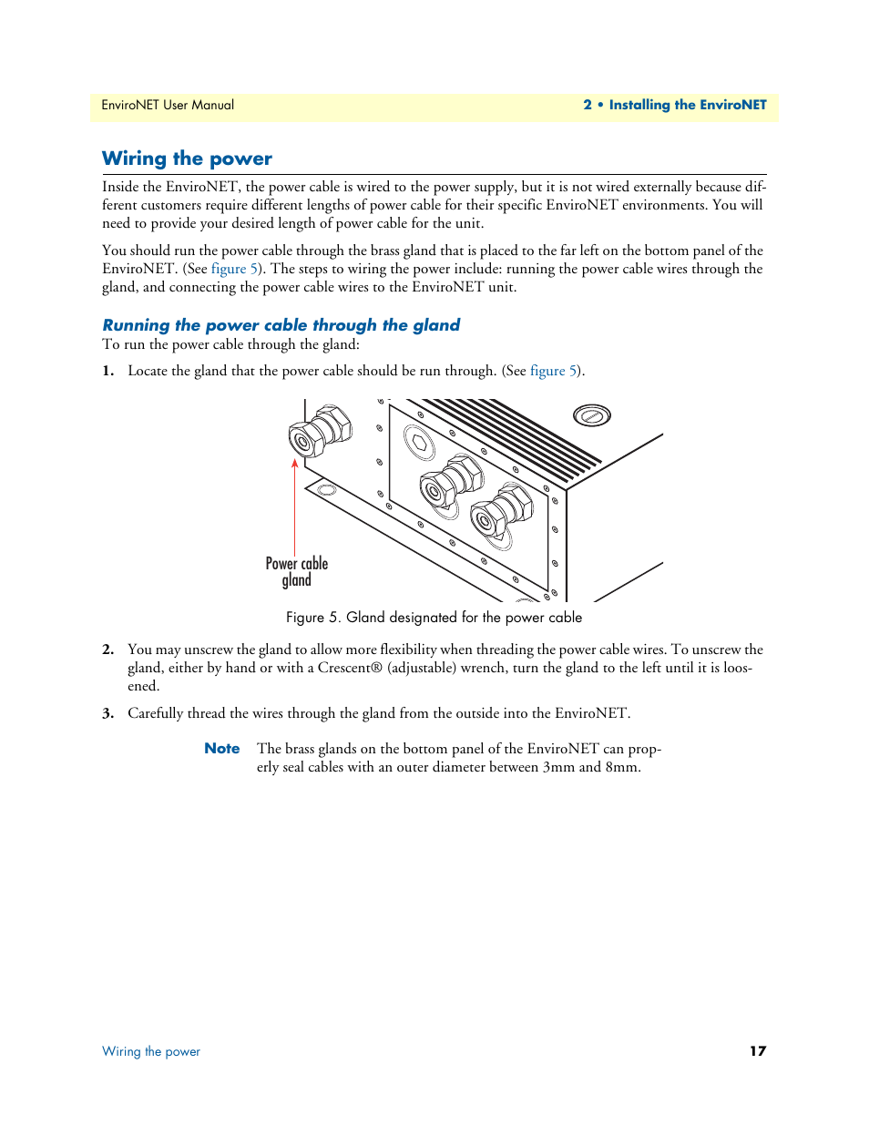 Wiring the power | Patton electronic ENVIRONETTM 2100 User Manual | Page 17 / 43