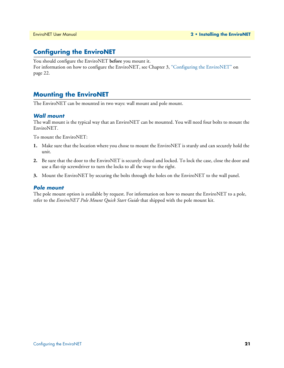 Patton electronic ENVIRONETTM 2100 User Manual | Page 21 / 43