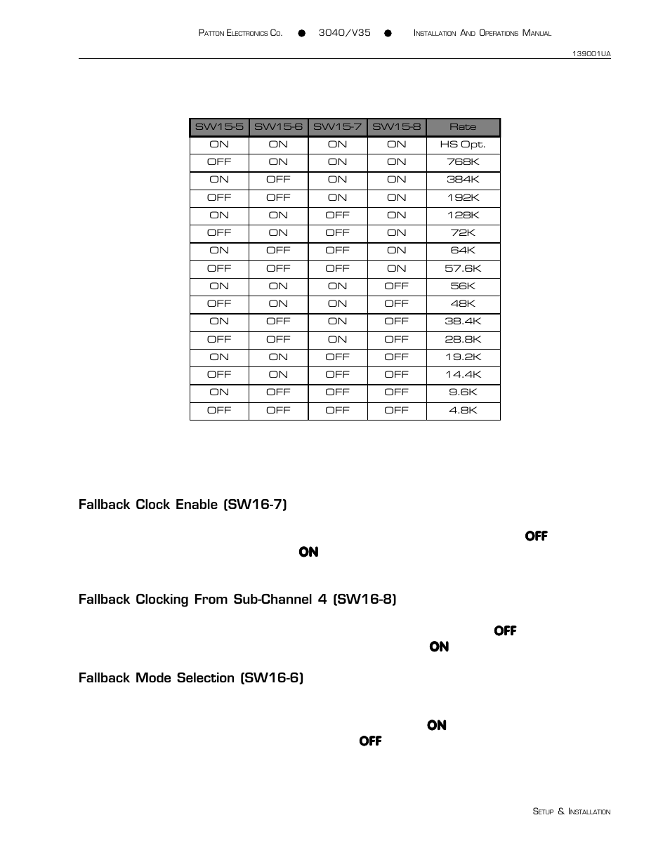 Patton electronic 3040/V35 User Manual | Page 13 / 23