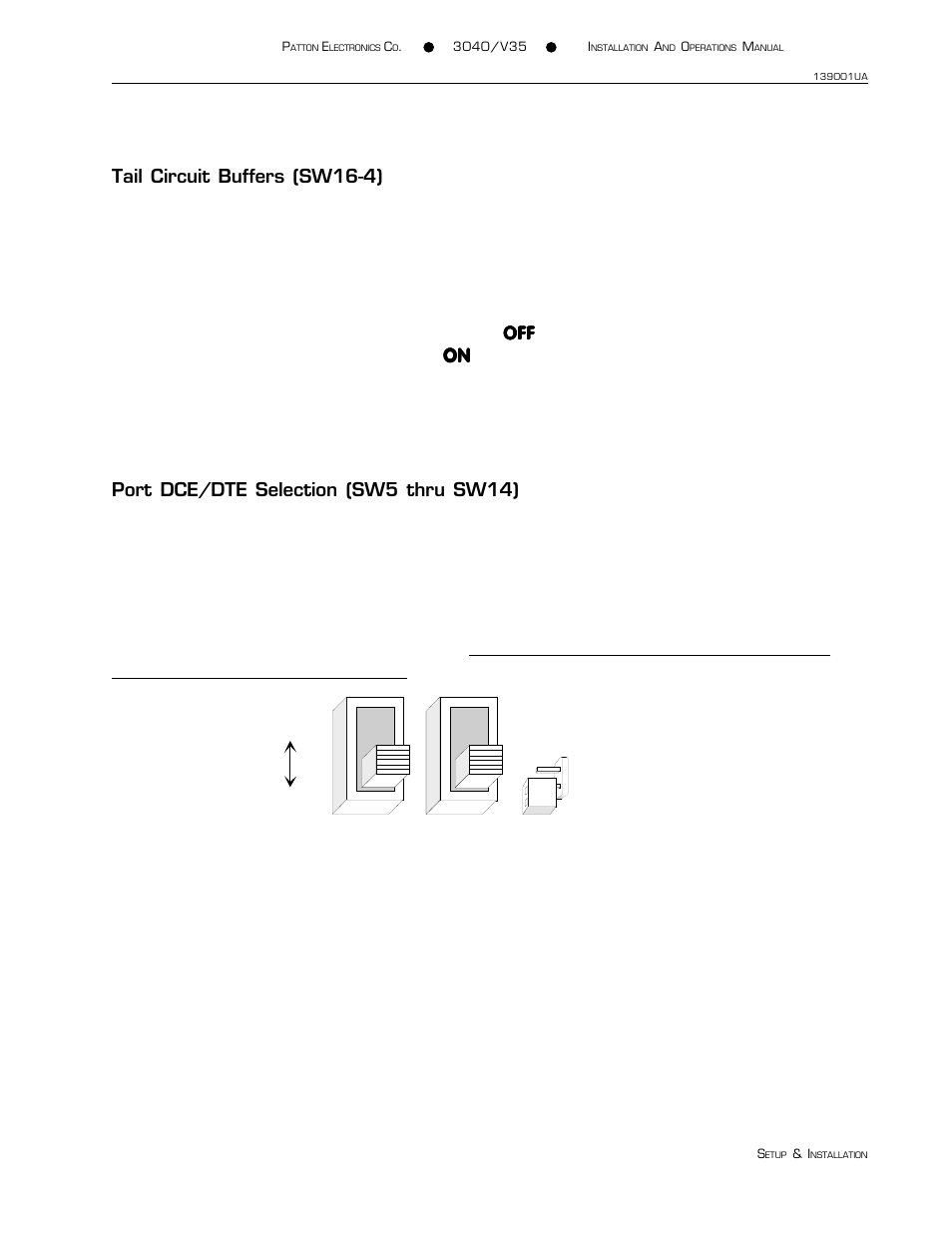 Forced dsr/dtr j8 thru jp12 | Patton electronic 3040/V35 User Manual | Page 15 / 23