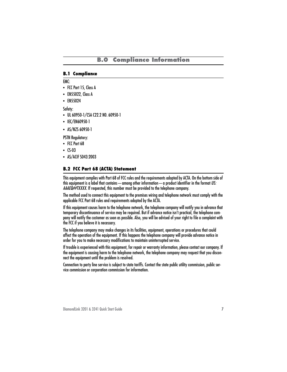 Patton electronic DIAMONDLINK 3201 User Manual | Page 7 / 12