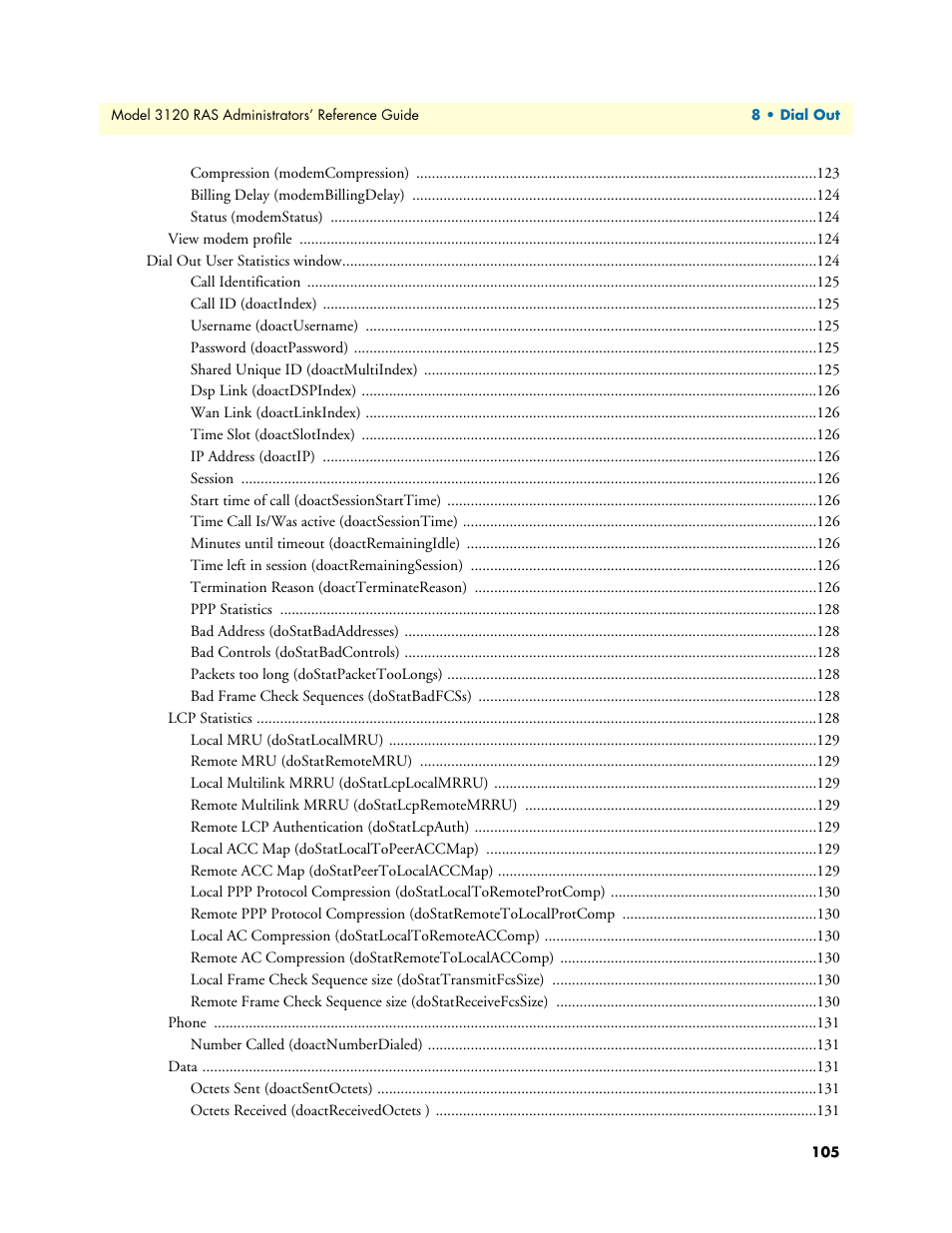 Patton electronic 3120 User Manual | Page 105 / 331