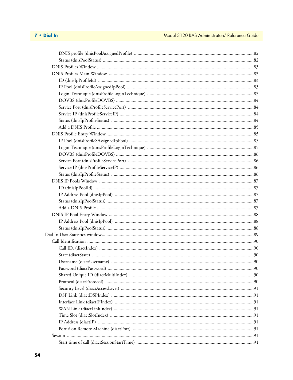 Patton electronic 3120 User Manual | Page 54 / 331