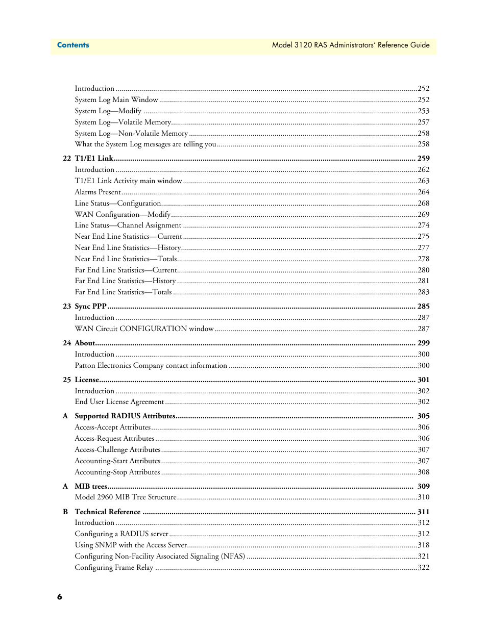 Patton electronic 3120 User Manual | Page 6 / 331