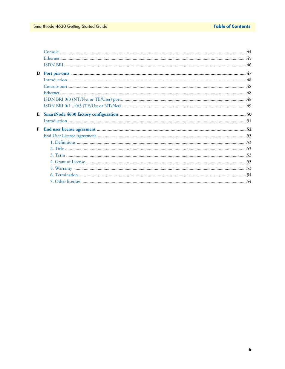 Patton electronic 4630 Series User Manual | Page 6 / 54