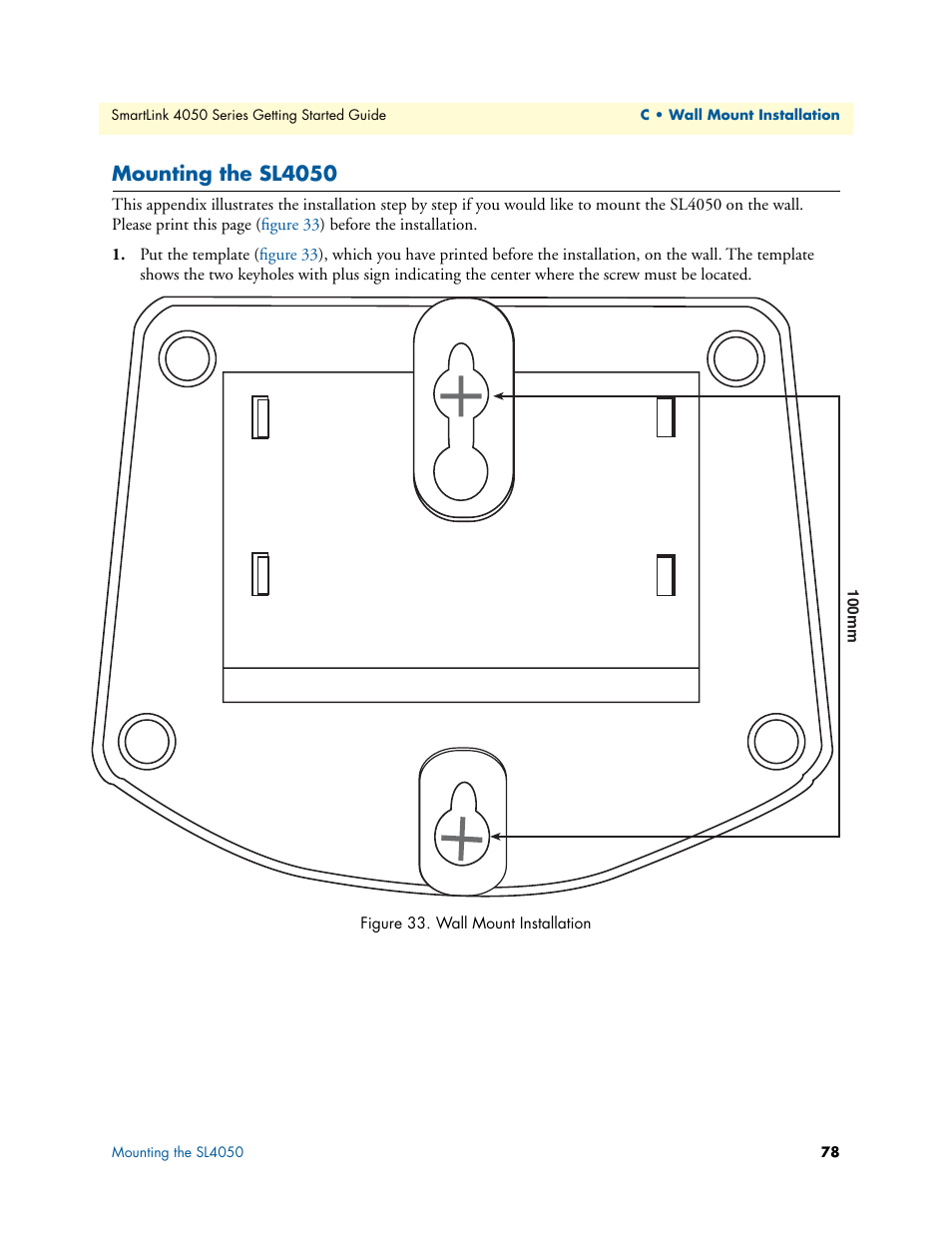 Mounting the sl4050 | Patton electronic SL4050/B2/E User Manual | Page 78 / 79