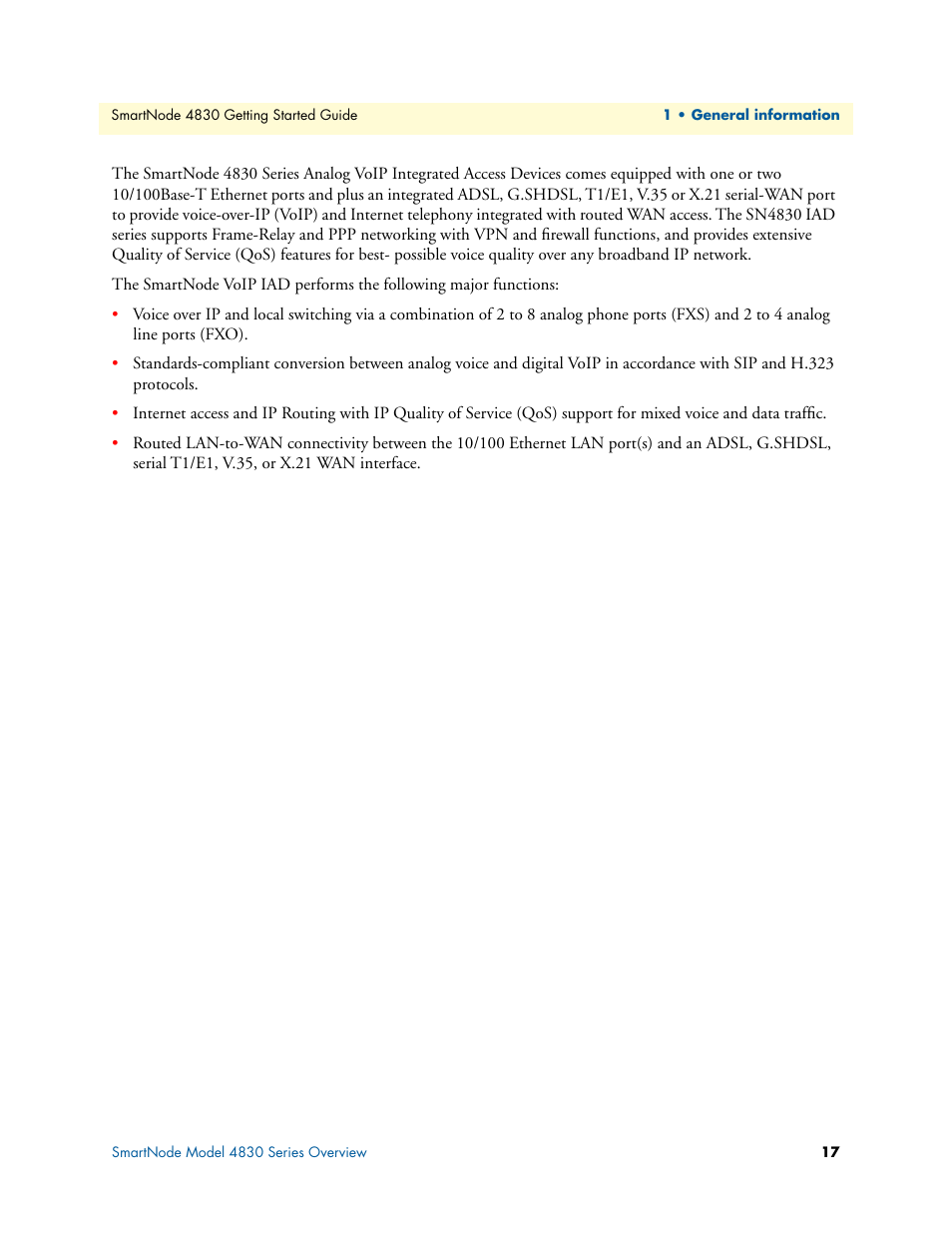 Patton electronic SmartNode 4830 Series User Manual | Page 17 / 89