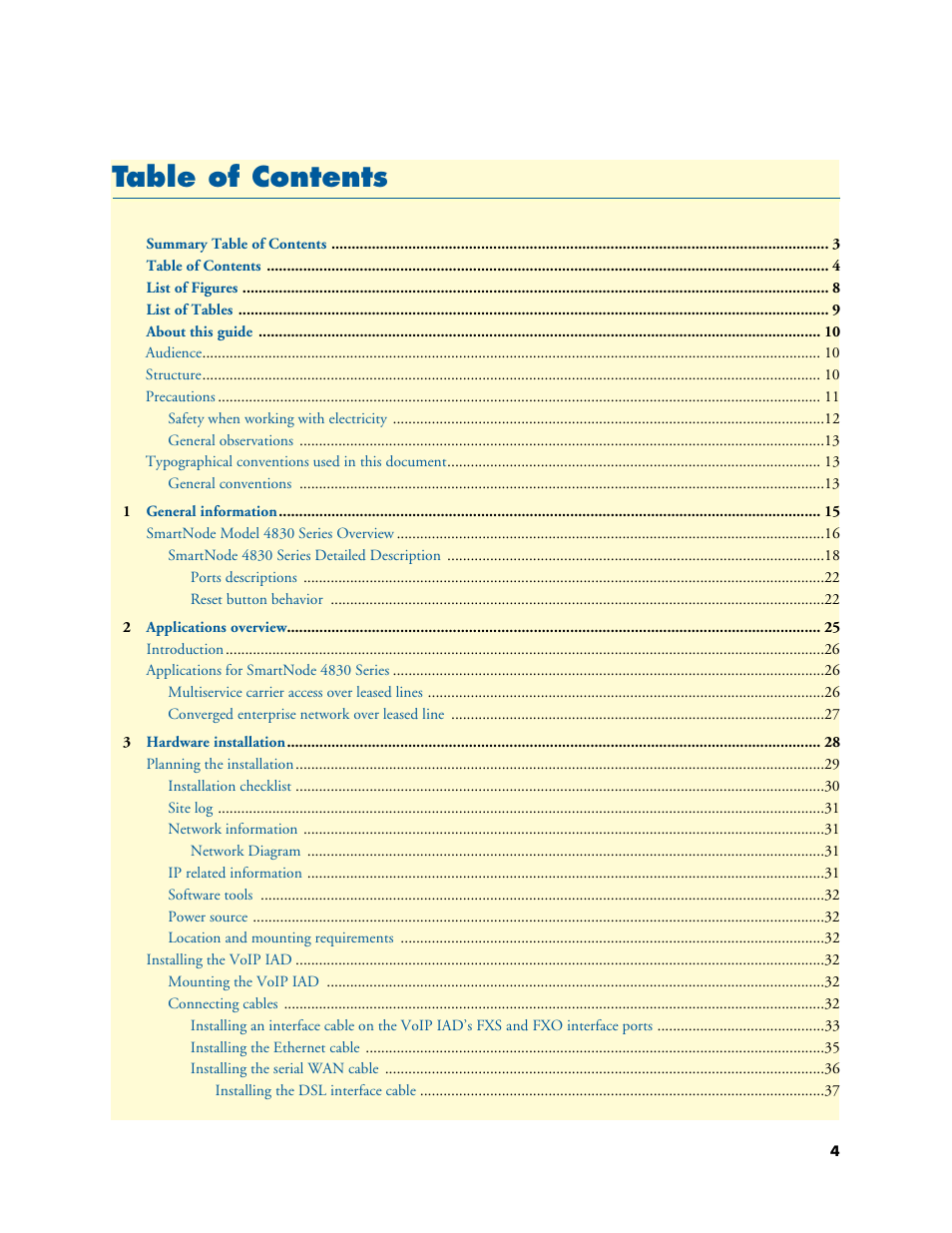 Patton electronic SmartNode 4830 Series User Manual | Page 4 / 89