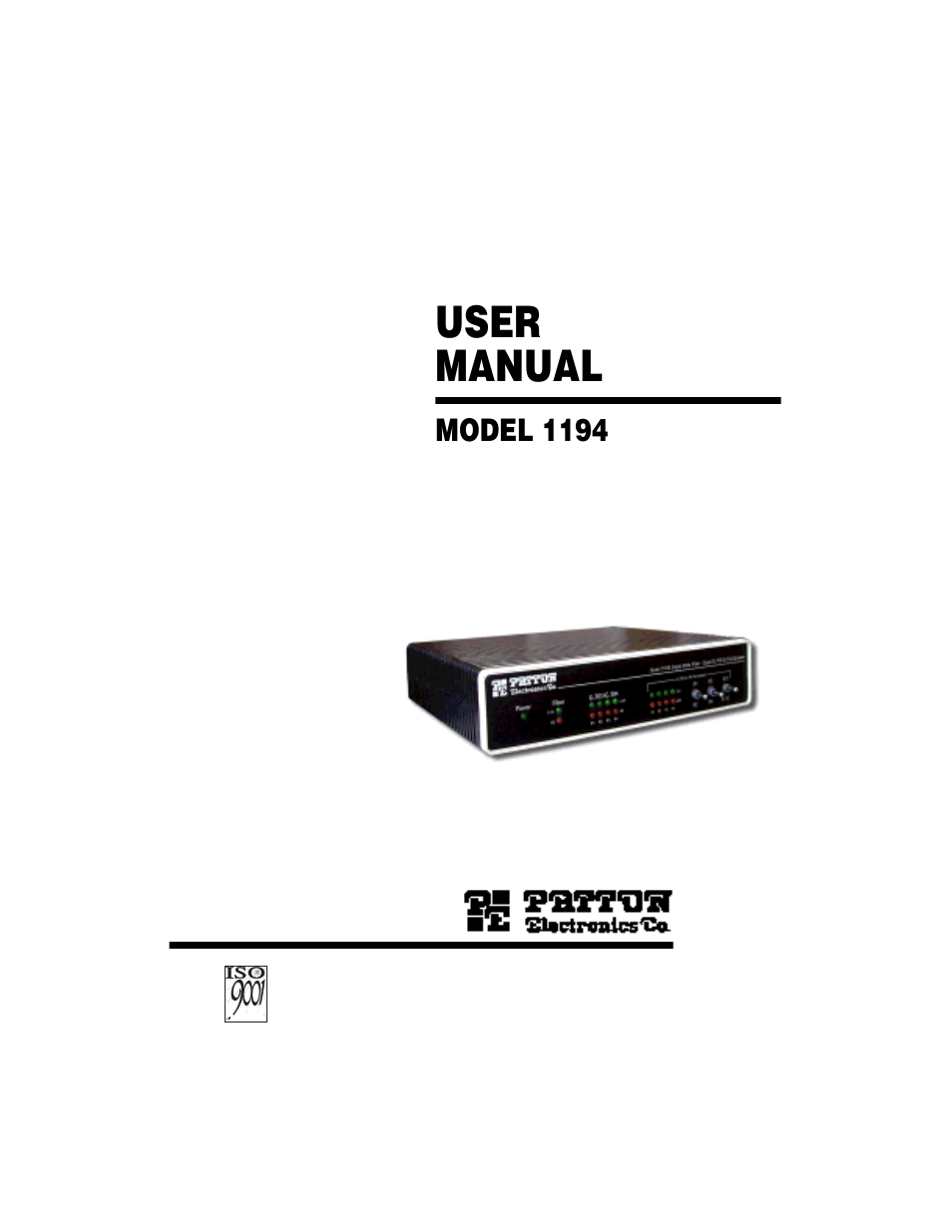 Patton electronic 1194 User Manual | 24 pages