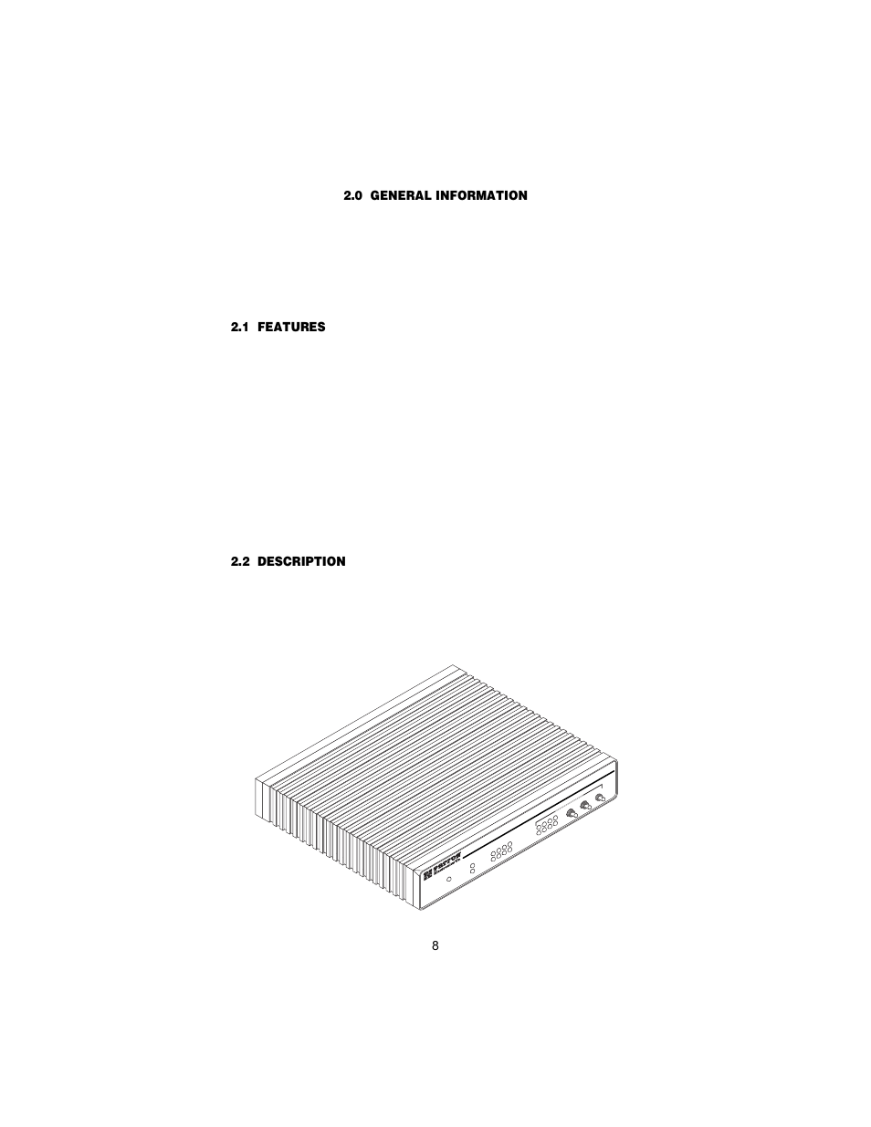 0 general information, 1 features, 2 description | General information, Features, Description | Patton electronic 1194 User Manual | Page 8 / 24