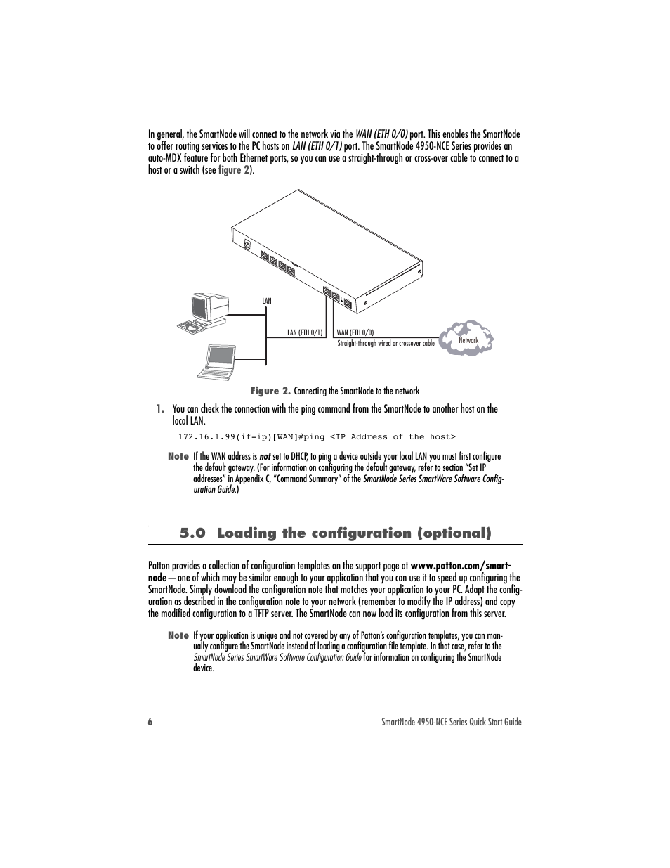 0 loading the configuration (optional) | Patton electronic 4950-NCE User Manual | Page 6 / 8