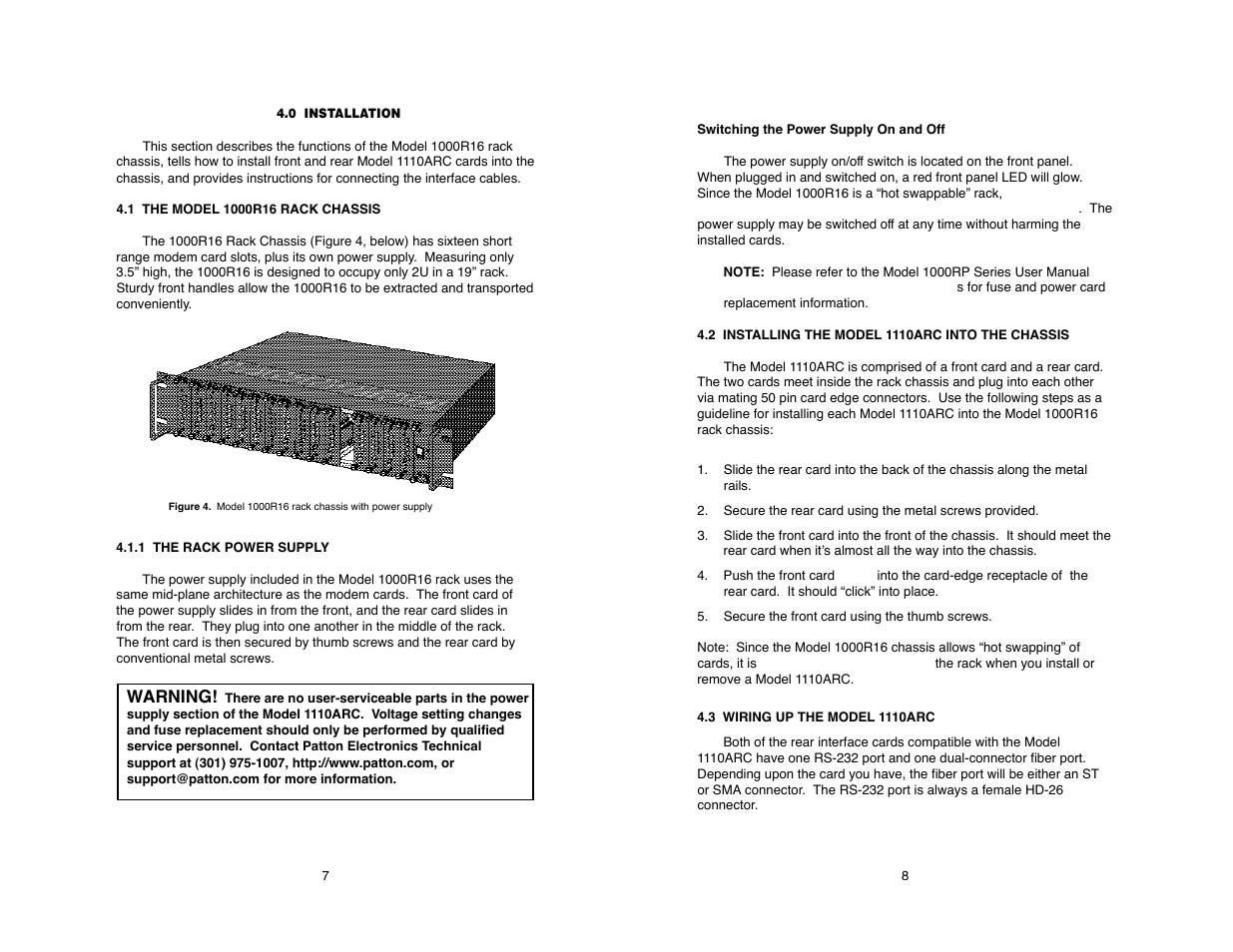 Patton electronic 1110ARC User Manual | Page 8 / 16