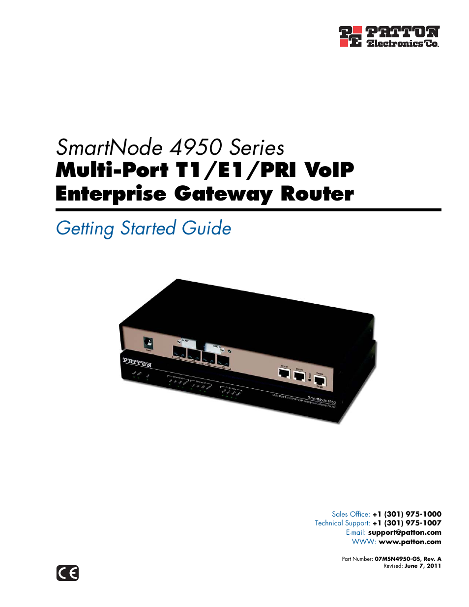 Patton electronic SMARTNODE 4950 User Manual | 67 pages