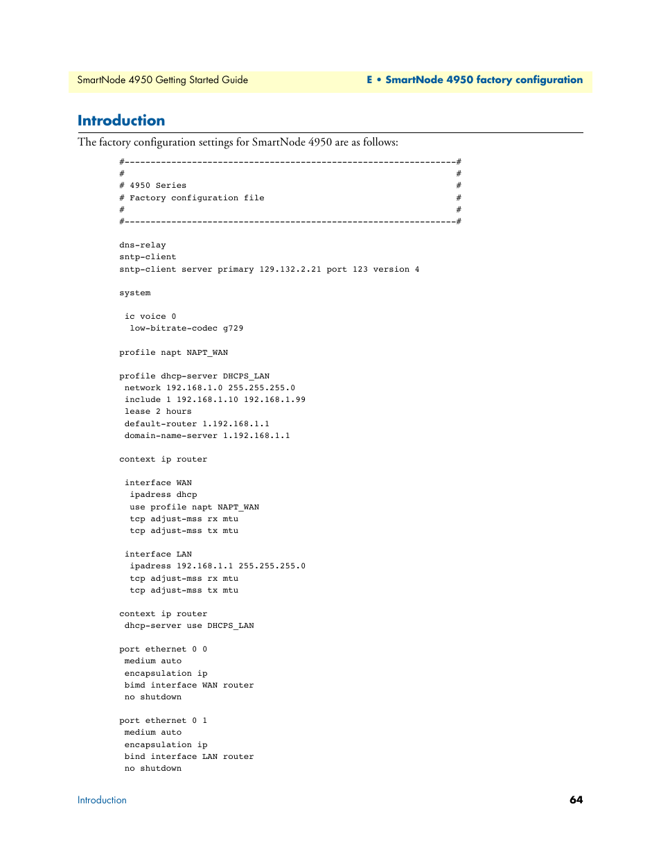Introduction | Patton electronic SMARTNODE 4950 User Manual | Page 64 / 67