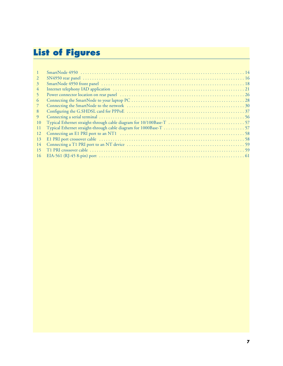 List of figures, Li st of figures | Patton electronic SMARTNODE 4950 User Manual | Page 7 / 67