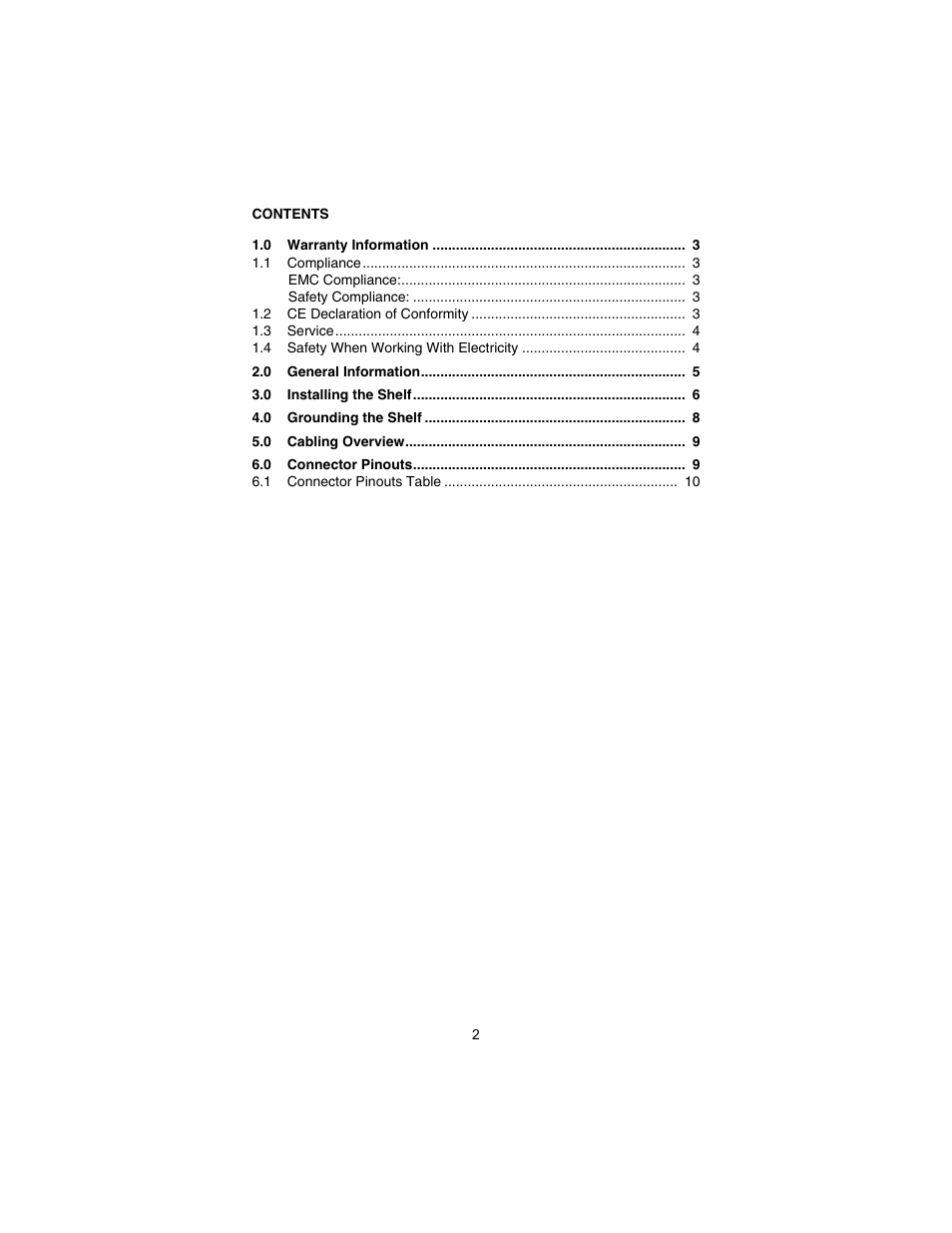 Patton electronic POTS/ISDN Splitter Shelf 6010 Series User Manual | Page 2 / 12