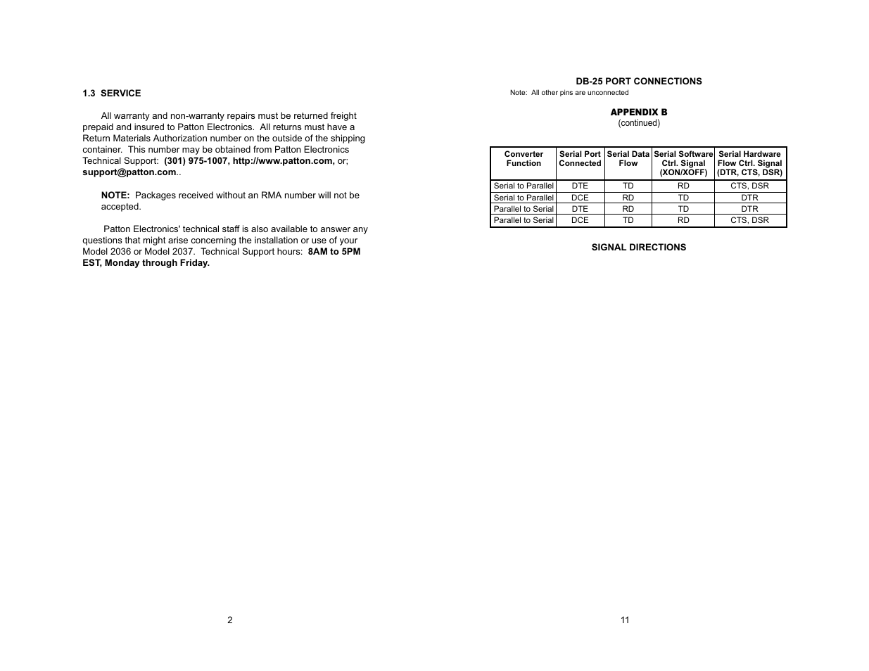 Patton electronic 2037 User Manual | Page 3 / 16