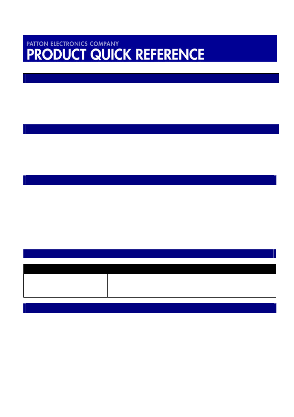 G o c ard | Patton electronic 4110 Series User Manual | Page 8 / 8