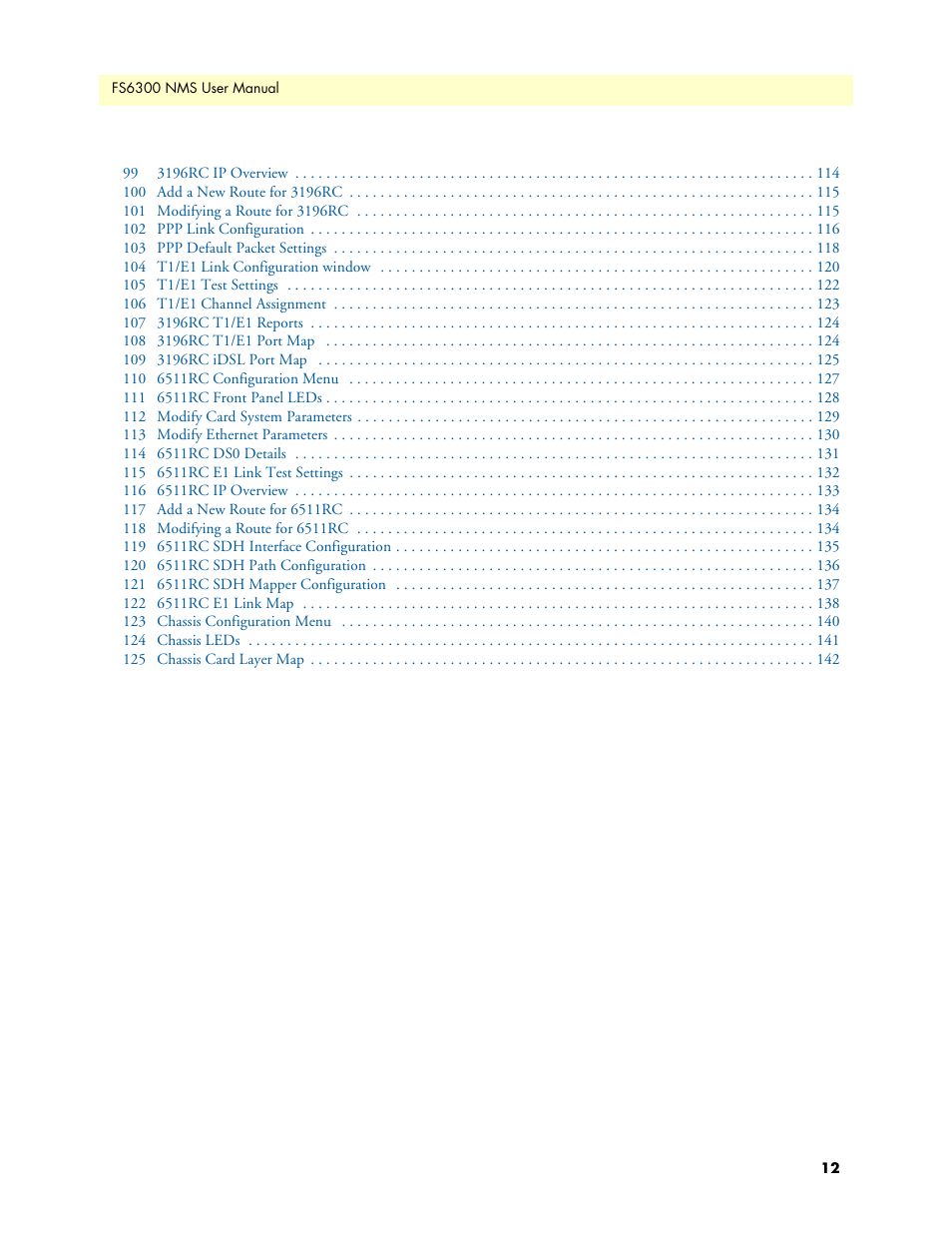 Patton electronic FORESIGHT 6300 User Manual | Page 12 / 145