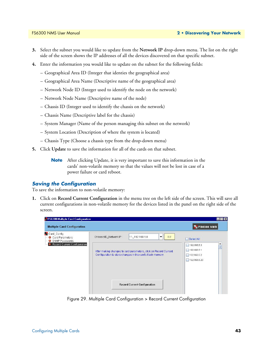 Saving the configuration | Patton electronic FORESIGHT 6300 User Manual | Page 43 / 145