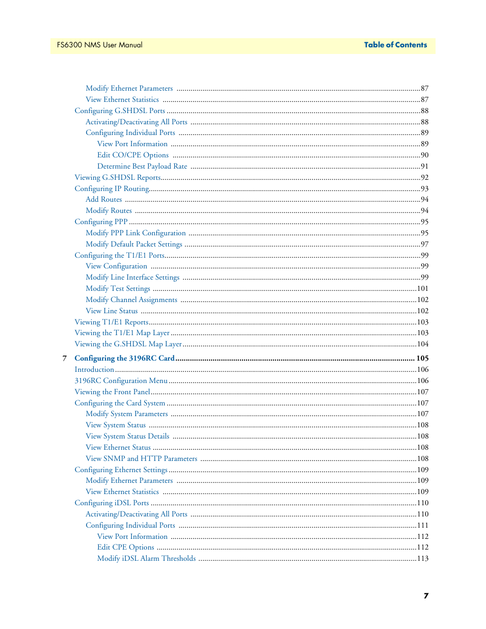 Patton electronic FORESIGHT 6300 User Manual | Page 7 / 145