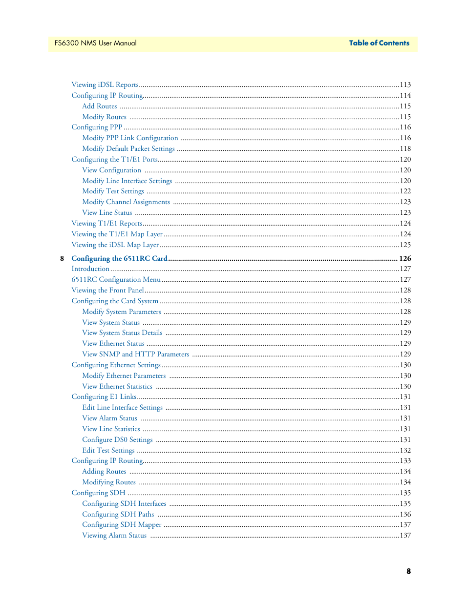 Patton electronic FORESIGHT 6300 User Manual | Page 8 / 145