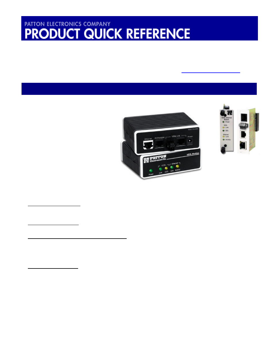 Patton electronic 1058DVRC User Manual | 7 pages