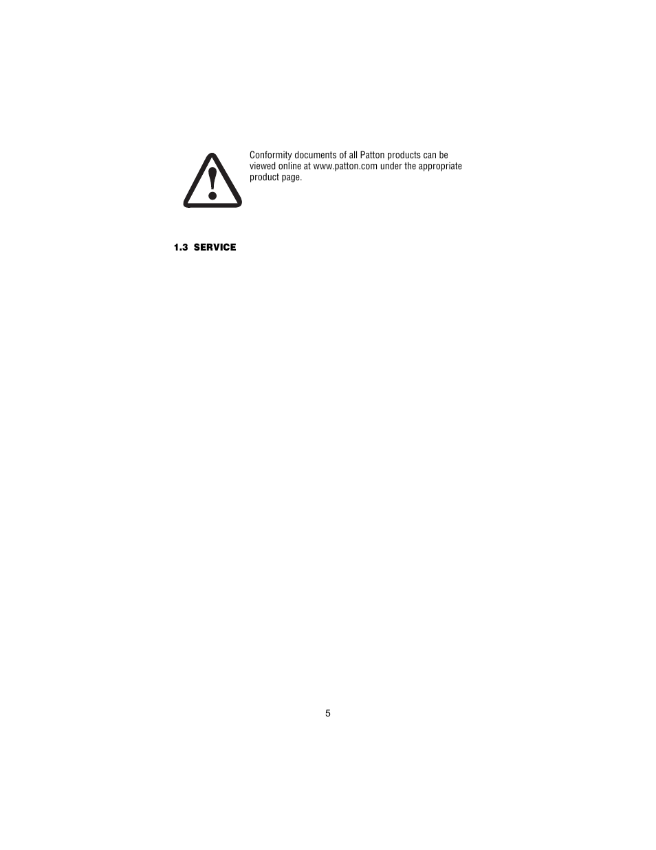 3 service, Service | Patton electronic 1053 User Manual | Page 5 / 20