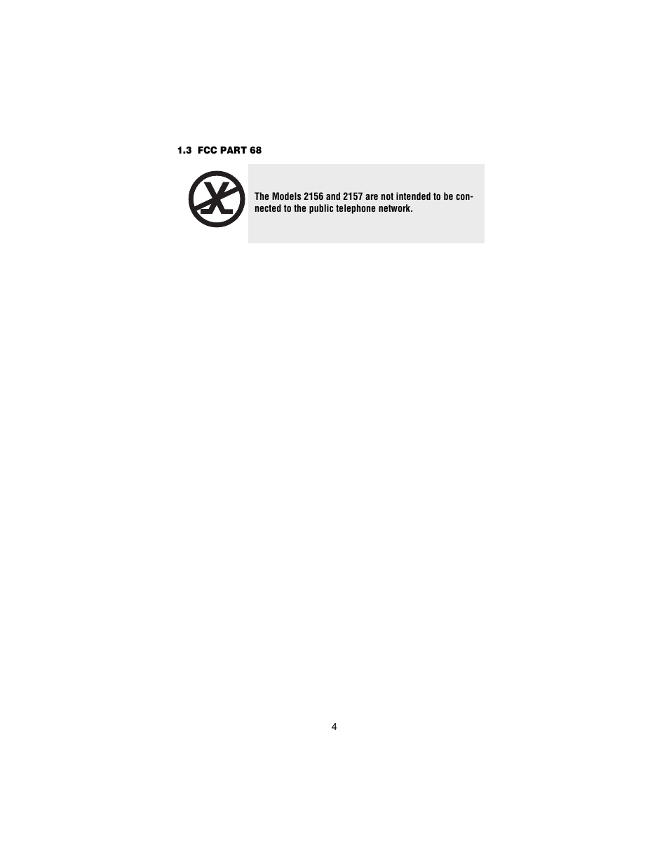 3 fcc part 68, Fcc part 68 | Patton electronic 2156 User Manual | Page 4 / 20