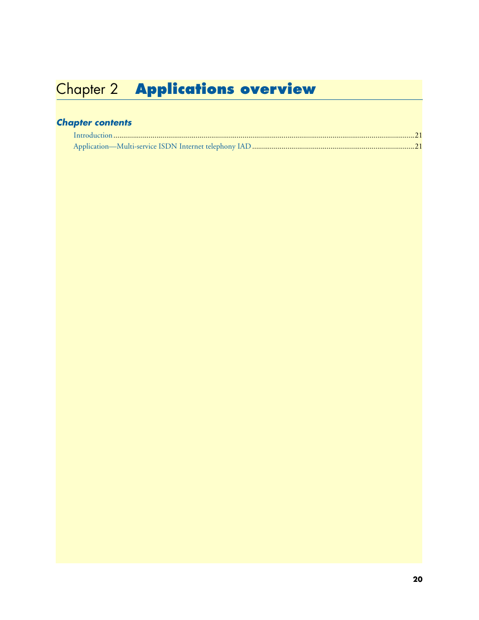Chapter 2 applications overview, Applications overview, Chapter 2 | Patton electronic SMART NODE 4950-NCE User Manual | Page 20 / 65