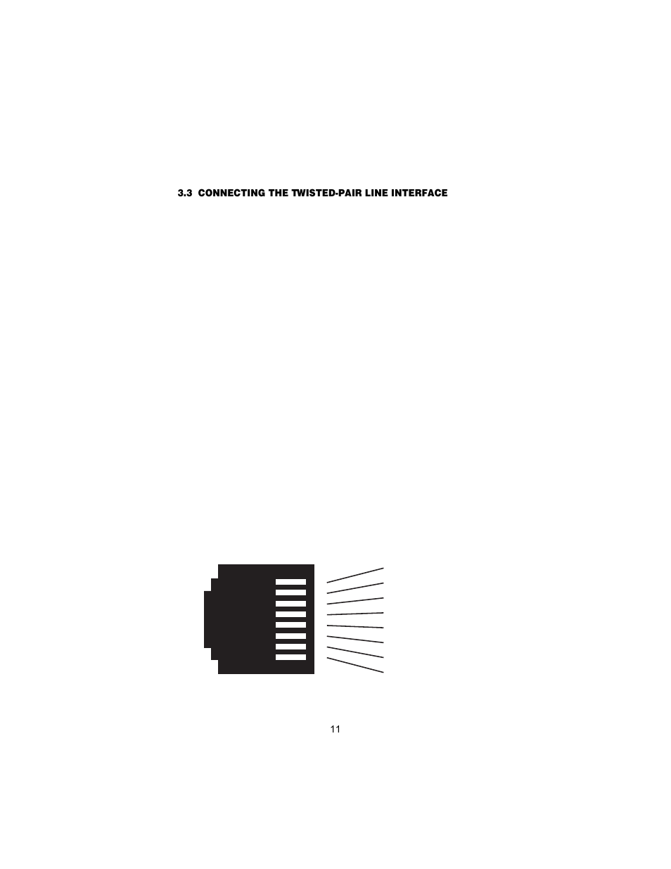 3 connecting the twisted-pair line interface, Connecting the twisted-pair line interface, Er to section 3.3 | Patton electronic 12168 User Manual | Page 11 / 24