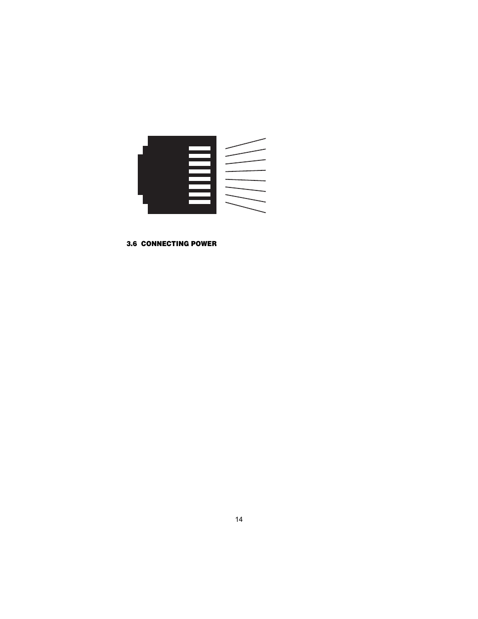 6 connecting power, Connecting power, Er to section 3.6, “connecting power” on | Patton electronic 12168 User Manual | Page 14 / 24