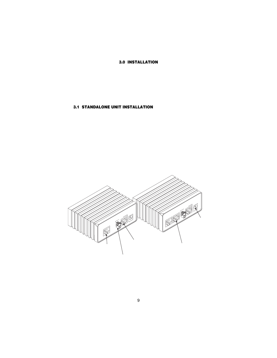 0 installation, 1 standalone unit installation, Installation | Standalone unit installation | Patton electronic 12168 User Manual | Page 9 / 24